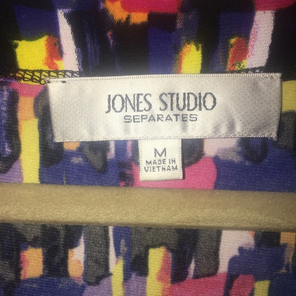 Jones Studio Medium Multi Colored Sleeveless Top - Picture 3 of 6